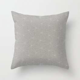 starburst woven - gray Throw Pillow