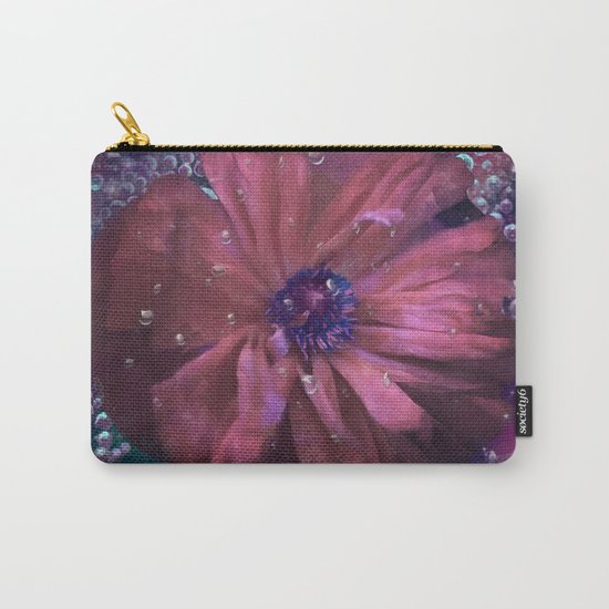 Smoky pink poppy in the dew Carry-All Pouch
