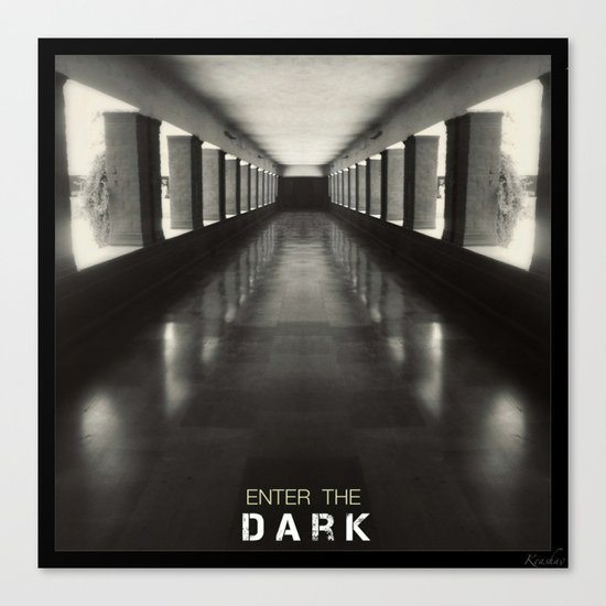 Enter the dark Canvas Print