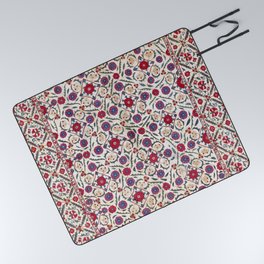 Shirvan East Caucasus Rug Print Picnic Blanket