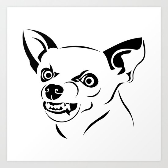Angry Dog Art Print By Artz91 Society6,Pinterest Cute Black Cat Drawing