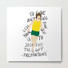 Steve Prefontaine Metal Print | Drawing, Steveprefontaine, Digital, Running, Run, Motivationalquotes, Oregon, Universityoforegon, Prefontaine, Quotes 