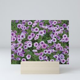 Purple Flower Patch Mini Art Print