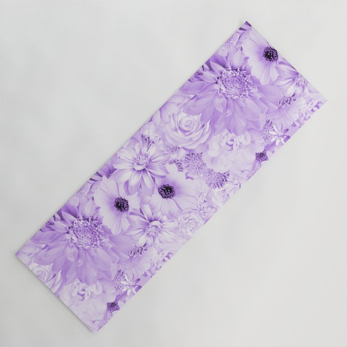 orchid purple floral bouquet aesthetic array Yoga Mat