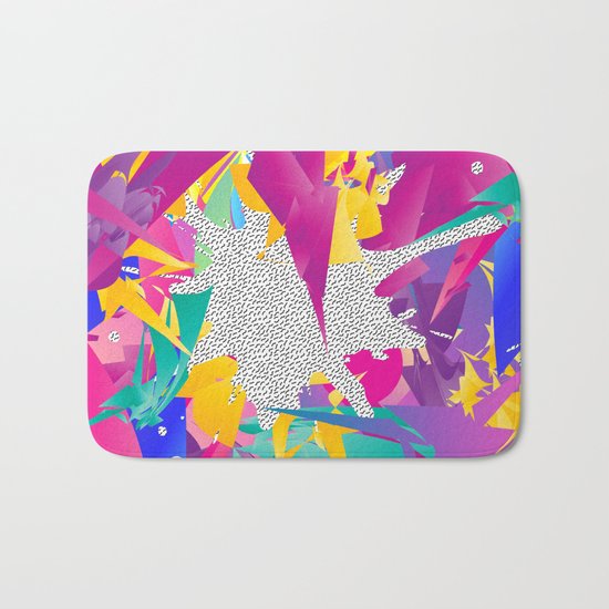 80s Abstract Bath Mat
