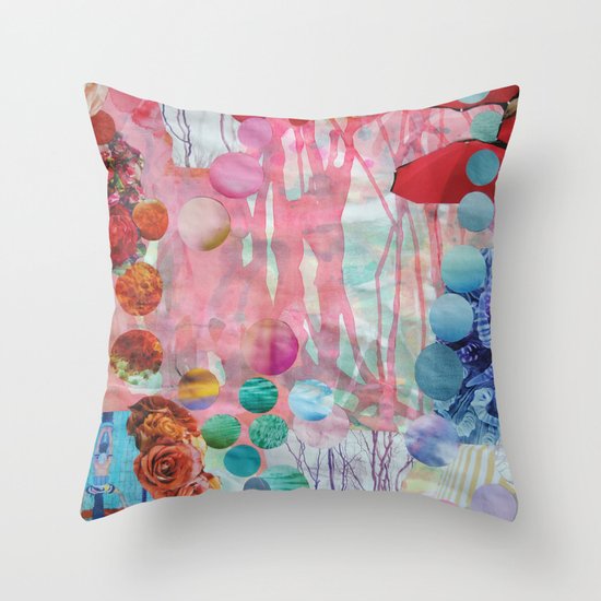 Rain Throw Pillow