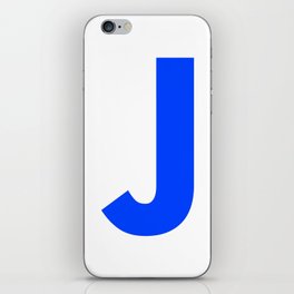 Letter J (Blue & White) iPhone Skin