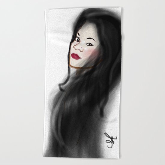 The Ghost of Christmas Yet to Come - Charles Dickens A Christmas Carol - Selfie Beach Towel
