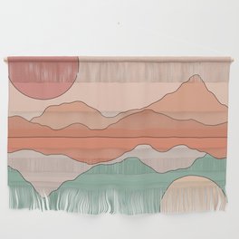 Different Perspective Mountain Reflection Wall Hanging