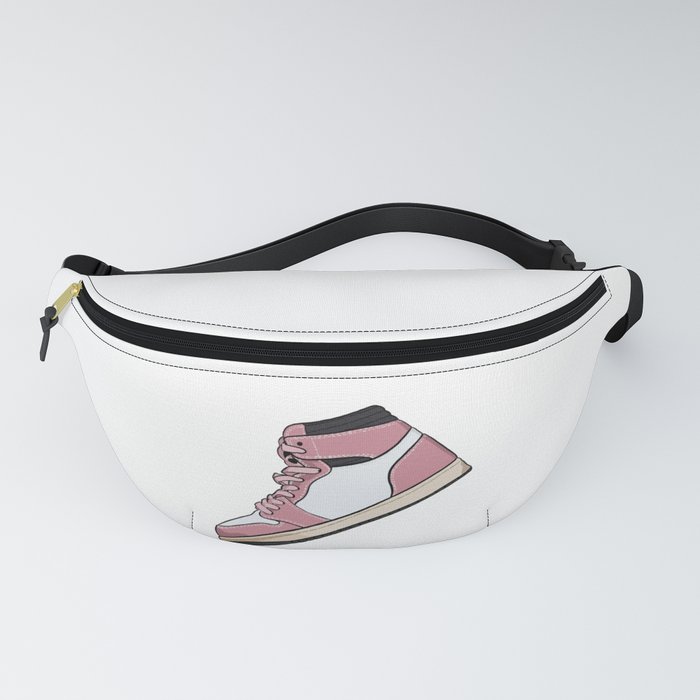 Pink women's high top sneaker Fanny Pack