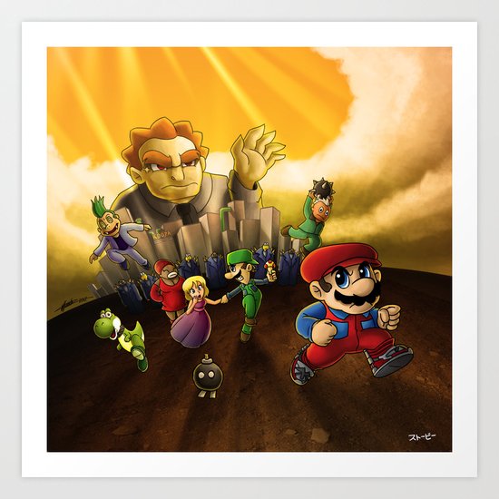 Super Mario Bros. The Movie: The Game Art Print