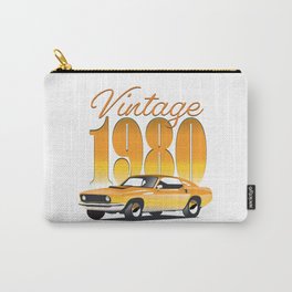 Vintage 1980 Automobile Carry-All Pouch