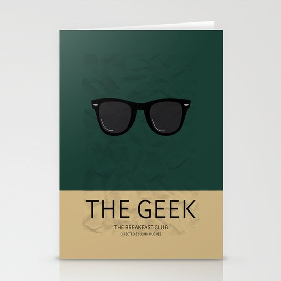 "The Geek" The Breakfast Club Stationery Cards