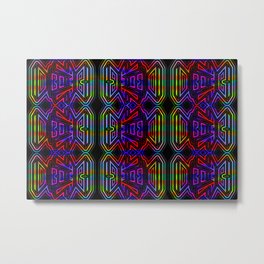 Colorandblack series 2085 Metal Print | Decor, Design, Coloredpattern, Pattern, Smallpattern, Blackpattern, Variation, Series, Harrycat, Digital 