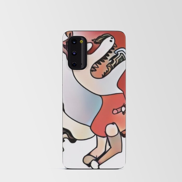 The Dino-Dragon in Flames Android Card Case