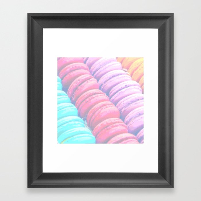 Macaron Cookies Framed Art Print