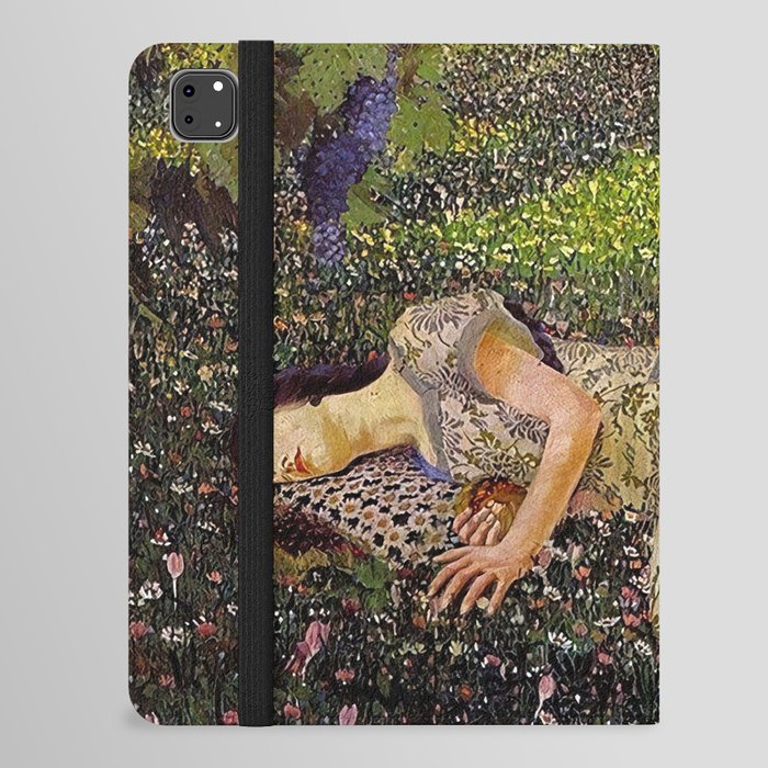 Felice Casorati “Il Sogno Del Melograno” (The Dream of the Pomegranate), 1912 iPad Folio Case