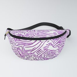 Collective tribal multiverse - purple edition Fanny Pack