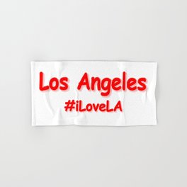 "#iLoveLA" Cute Design. Buy Now Hand & Bath Towel