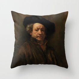 Rembrandt van Rijn - Self-portrait Throw Pillow