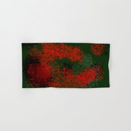 Christmas Fantasy in green and red Hand & Bath Towel