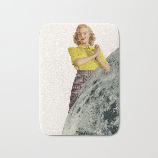 He Gave Her The Moon Bath Mat