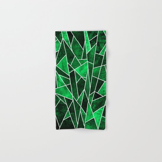 Shattered Emerald Hand & Bath Towel