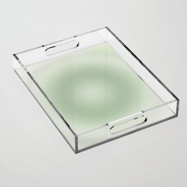 Aura Gradient In Sage Green Acrylic Tray