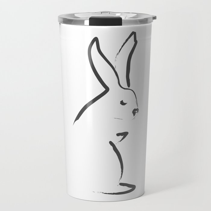 Zen Snow Bunny Travel Mug