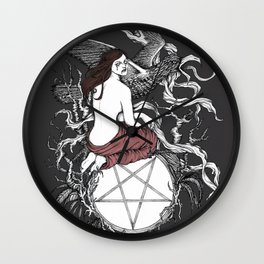 Satan Girl Wall Clock