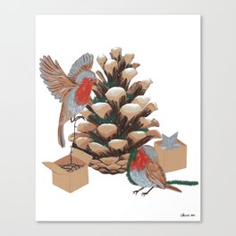 Christmas Cone Canvas Print