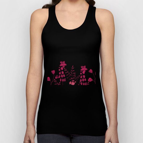 Watercolor floral garden II Unisex Tank Top