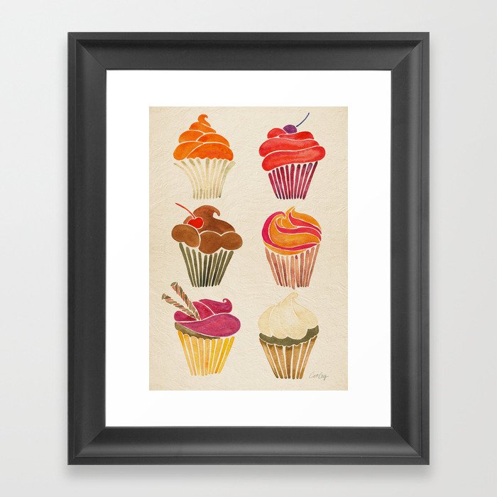 Cupcakes Framed Art Print