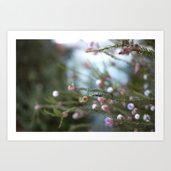 softly open our mouths Art Print