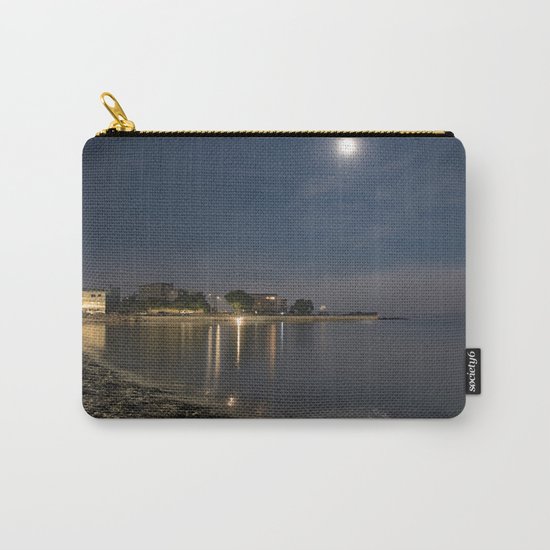 Foggy Moonlit Beach Carry-All Pouch