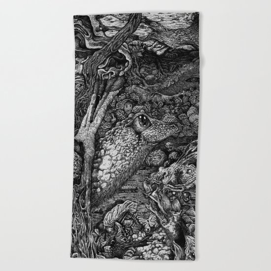 Elements of lives Beach Towel