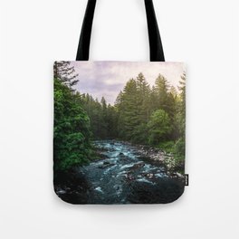 PNW River Run II - Pacific Northwest Nature Photography Tote Bag