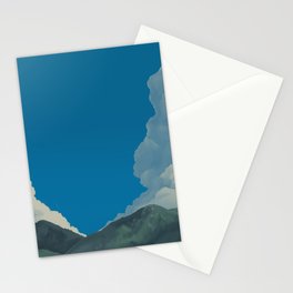 Puffy Anime-style Clouds Stationery Cards