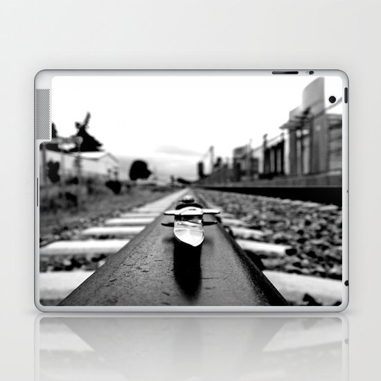 Train track stiletto Laptop & iPad Skin