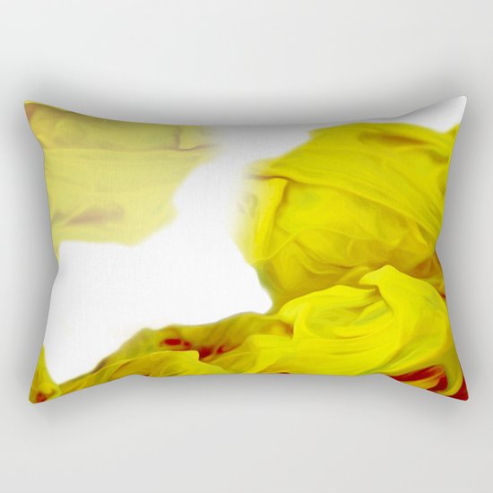 Yellow Ink Rectangular Pillow