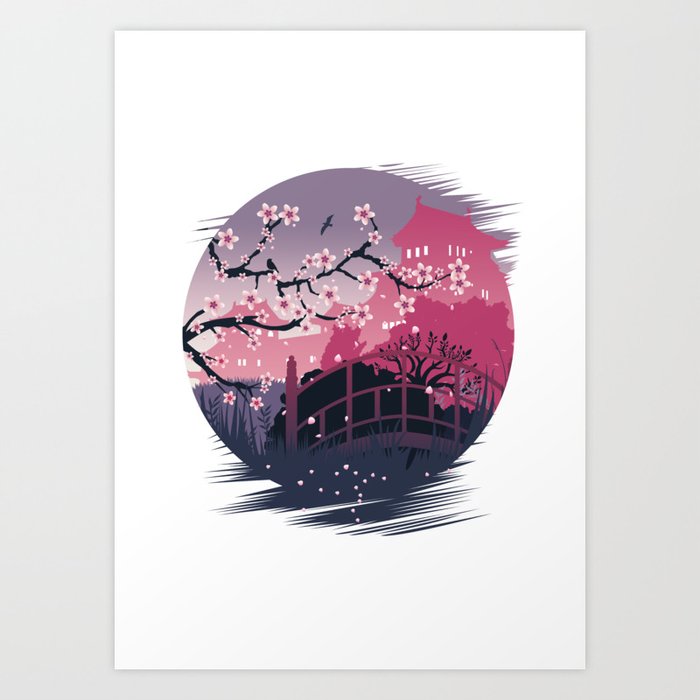 Dark Blossom Art Print