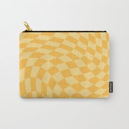 Yellow swirl checker Carry-All Pouch