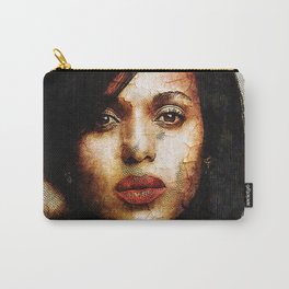 Portrait of Kerry Washington Carry-All Pouch | Painting, Movies & TV, People, Digital 