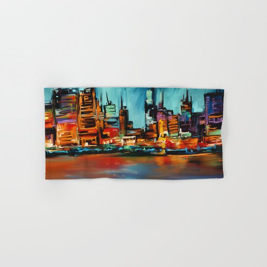 City Scapes Hand & Bath Towel