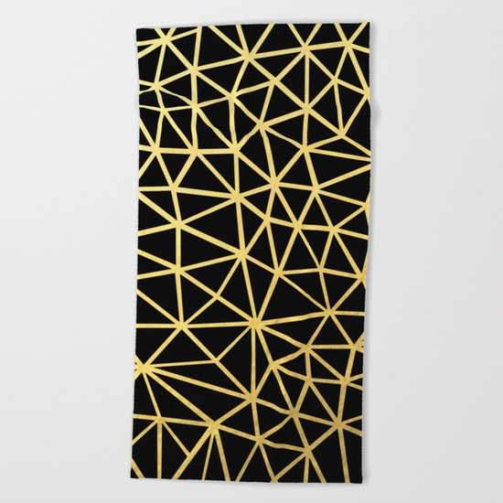 Broken Gold Beach Towel