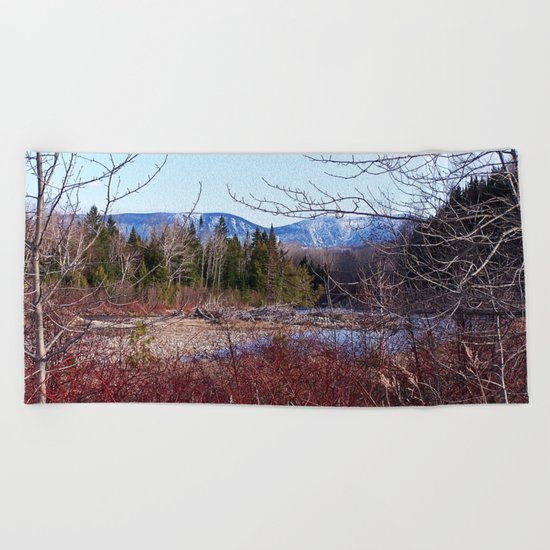The Way to the Mountain Beach Towel