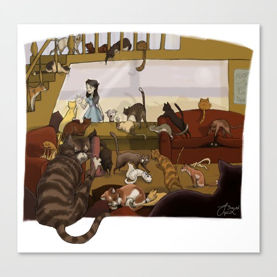 ADOPT, DON'T SHOP! Canvas Print