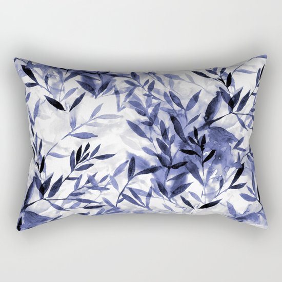 Changes Indigo Rectangular Pillow