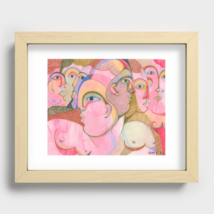 Mujer Recessed Framed Print