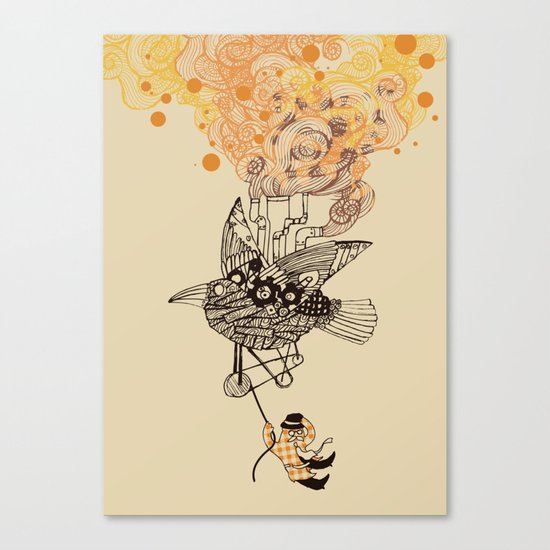The wacky traveling machine Canvas Print